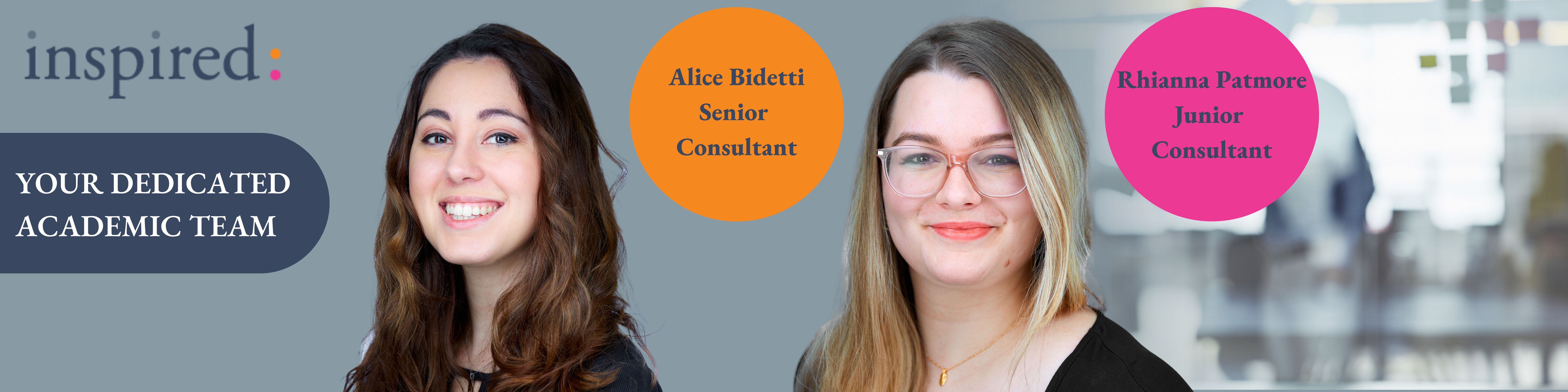 Image of Academic Team Alice and Rhianna